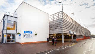 York Hospital's car park.