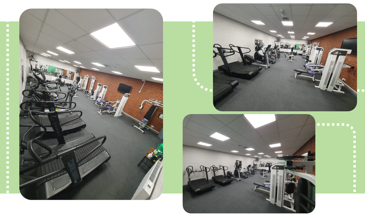 Images of the inside of Scarborough Staff Gym