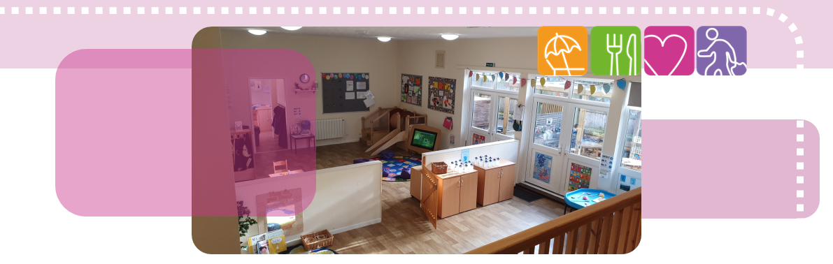 Inside the Butterfly room at Kinderplace