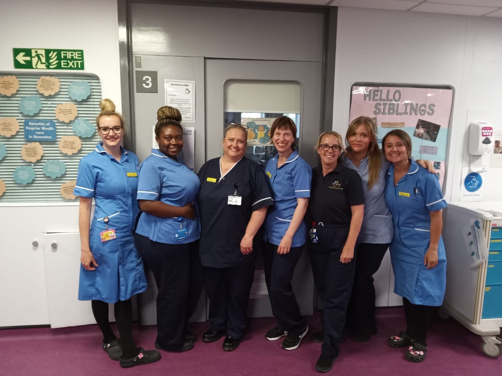 Team members from York Special Care Babies Unit.